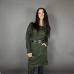 HOSH Pletené šaty ELLIS s páskem Barva: Bílá