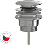 CERANO Umyvadlová výpusť - 5/4“ click-clack - univerzální - plast - chrom
