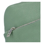Prostorný dámský kožený batoh Jean, zelený