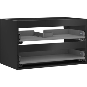 MEXEN - Box-A skříňka pro umyvadlo 80, 2 zásuvky, černá mat 91AX0-0800-470-2-71