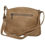 Stylová dámská koženková crossbody kabelka Giada, taupe