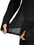 ICEBREAKER Mens 75 Cool-Lite Featherlight LS Crewe, Black velikost: XXL