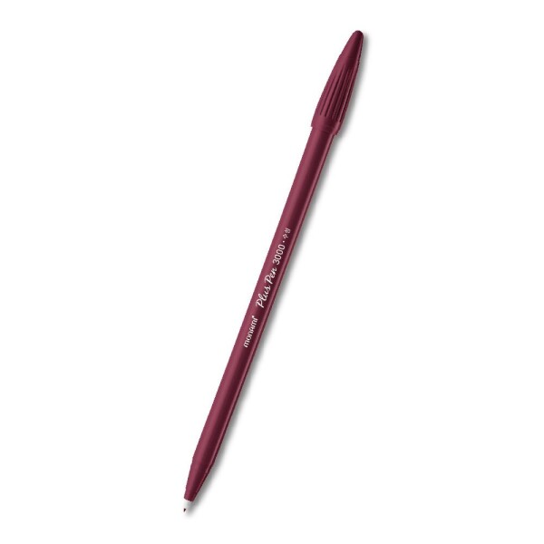 Popisovač liner 0,4mm Monami Plus Pen 3000-13 červená vínová