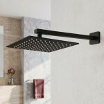 REA - Čtvercová hlavová sprcha JS-P015B 30cm Black REA-P0613