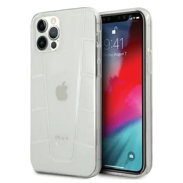Mercedes Line transparentní / Kryt / pro Apple iPhone 12 a 12 Pro (MEHCP12MCLCT)