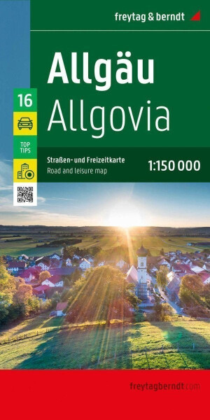 Allgäu 1:150.000 automapa rekreační mapa