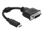 Digitus DisplayPort adapter cable, DP - HDMI type A M/F, 0.15m,w/interlock, DP 1.1a compatible, CE, bl