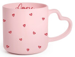 Porcelánový hrnek s rukojetí - Srdce