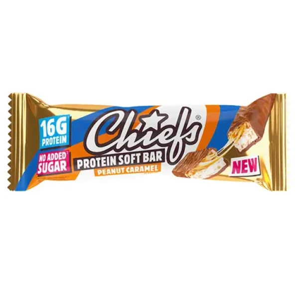Chiefs Protein Soft Bar 55 g Peanut Caramel (18523)