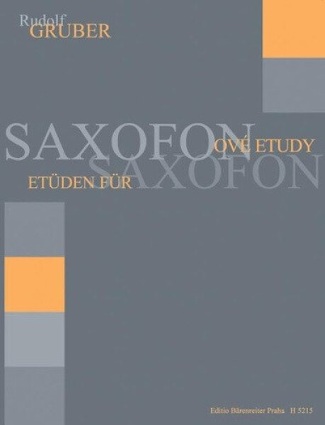 Saxofonové etudy - Rudolf Gruber