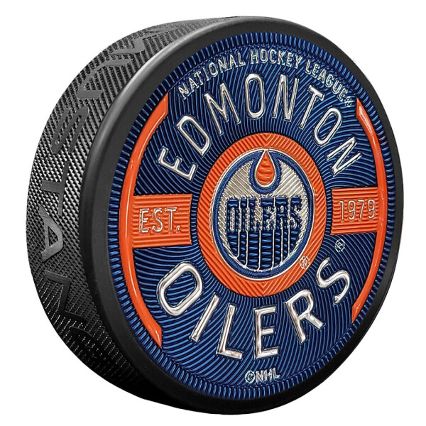 Mustang Puk Edmonton Oilers NHL Gear Puck Design Trimflexx