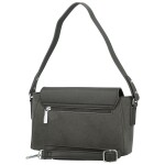 Módní dámská koženková kabelka na rameno Harper, tmavě šedá