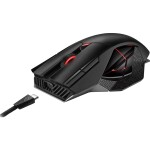 ASUS ROG Spatha X černá / Bezdrátová herní myš / RF 2.4 GHz / USB-A / RGB / 19.000 DPI / nabíjecí stanice / akumulátor (90MP0220-BMUA00)