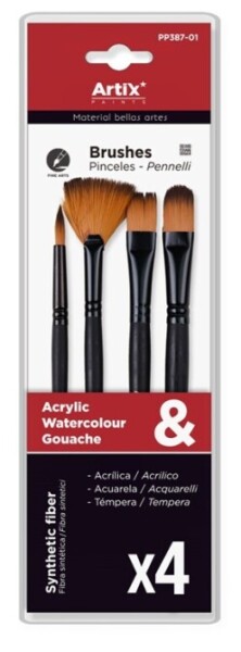 Artix PP387-01 syntetické štětce sada 4 ks