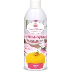 Velvet sprej žlutý, 400g - Cake Masters