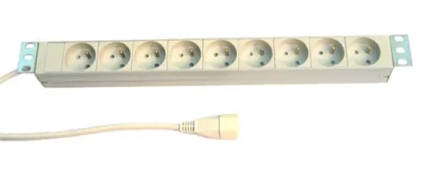 Knurr PDU lišta do racku / 7x230V / 1U / 19" / 1x16A / IEC320 C20 / bílá (MXL907F073)