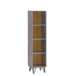 FRONTI Regál LOFTER 11 beton millenium + dub wotan