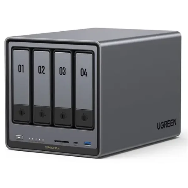 Ugreen NASync DXP4800 Plus / 4 sloty / USB-C / USB-A / RJ45 / SD čtečka / HDMI (35261)