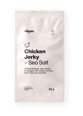 Vilgain Kuřecí jerky – mořská sůl 25 g