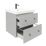 Koupelnová skříňka s umyvadlem Naturel Forli 60x53x46 cm šedá mat FORLI60GMUVER FORLI60GMUVER