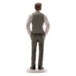 Dortisimo Dekora figurka Svatebčan se šedou vestou 16 cm
