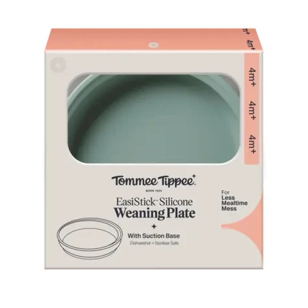Tommee Tippee Silikonový talíř s přísavkou zelená (448750-T)