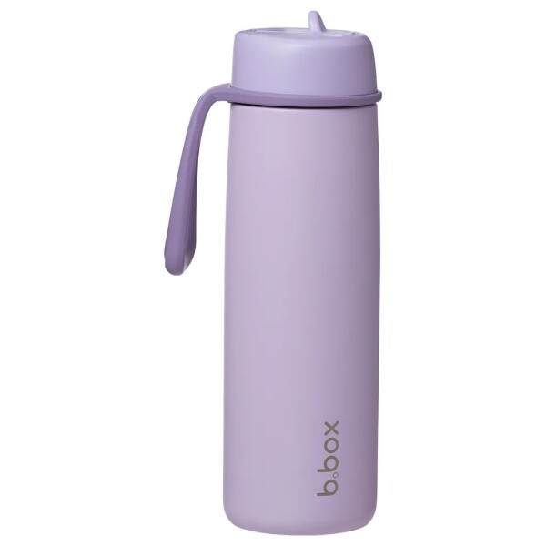 B.box Nerezová termoska na pití s brčkem 690 ml - Lilac love