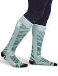Pánské merino lyžařské ponožky ICEBREAKER Mens Ski+ Medium OTC POW, Cloud Ray/Snow/Black velikost: 47-49 (XL)