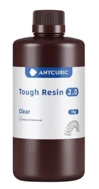 Anycubic UV Tough Resin 2.0 čirá / Pryskyřice pro 3D tisk / LCD/DLP / 405 nm / Houževnatá (SRX2CL)