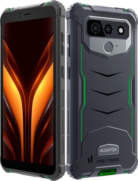 Aligator RX850 eXtremo černo-zelená / 6" IPS / Cortex-A53 2.0 GHz / 4 GB RAM / 64GB ROM / 13 MP / IP68 / Android 13 (ARX850BGN)