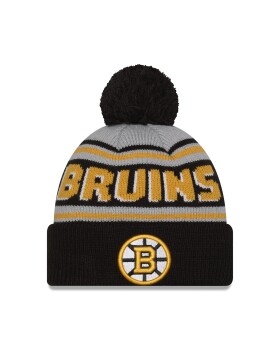 New Era Pánská zimní čepice Boston Bruins NHL Pom Wordmark