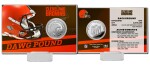 Highland Mint Mince Cleveland Browns NFL Team History Silver Coin Card