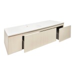 Koupelnová skříňka s umyvadlem Naturel Austen 165x35x52 cm beige mat Naturel Austen165BG AUSTEN165BG