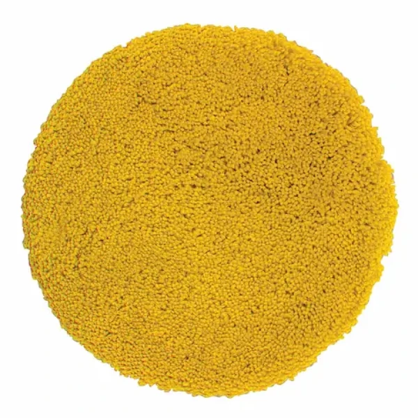 Spirella HIGHLAND kulatá koupelnová předložka žlutá / mikrovlákno / průměr 60 cm