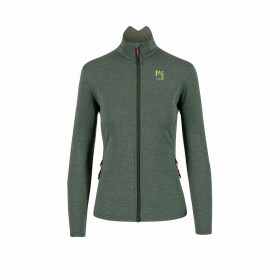 Dámská mikina KARPOS W Pizzocco Full Zip Fleece, Duck Green velikost: XL
