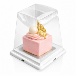 Cake star plastový box zúžený 23,5x23,5x21cm