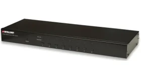 Intellinet KVM přepínač 8/1 černá / KVM switch / USB / PS/2 / 8 portů / 19" (506441)