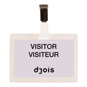 Djois jmenovka samolaminovací, 104 x 74 mm, transparentní, 25 ks