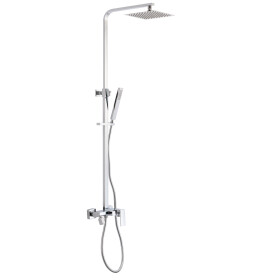 INVENA - Dešťová sprcha s baterií sprchovou paros trend chrom; AU-33-B01-C