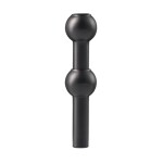 Stoff Nagel Designová vázička STOFF Nagel Black, černá barva, kov