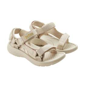 Lee Cooper dámské boty na suchý zip sandály na léto na pláž light beige cream dámské 37