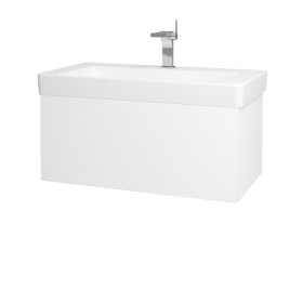 Dřevojas - Koupelnová skříňka VARIANTE SZZ 85 pro umyvadlo Laufen Pro S - M01 Bílá mat / M01 Bílá mat 195199