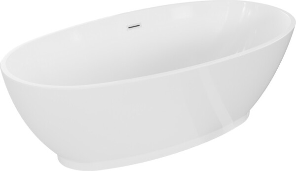 MEXEN/S - Bilbao volně stojící vana 180 x 90, bílá, sifon a přepad bílá 51311809000-20
