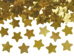 PartyDeco Vystřelovací konfety zlaté hvězdy 40 cm