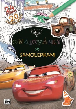 Auta - Omalovánky se samolepkami A4+ - neuveden