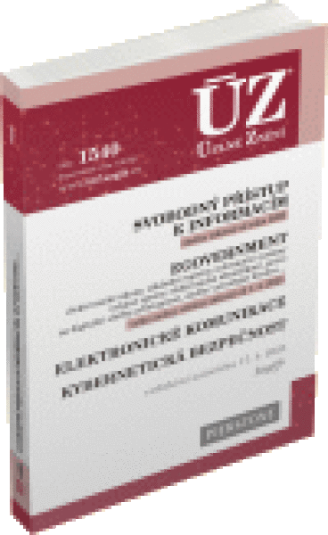 ÚZ 1540 Svobodný přístup informacím,
