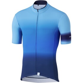 Cyklistický dres Shimano MIRROR COOL JERSEY, Blue Velikost: L