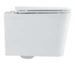 OLSEN SPA - Závěsné WC ORLO TORNADO s FLAT sedátkem Soft-close OLKLT057EUQ1