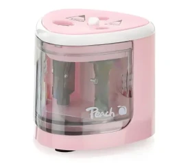 Peach PO102 růžová / Elektrické ořezávátko / 4x AA baterie / Dětský zámek (511118)