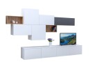 Nábytek Mikulík Obývací stěna CUBE č. 7 horní otevřená nika š. 60 cm MIK-279367258